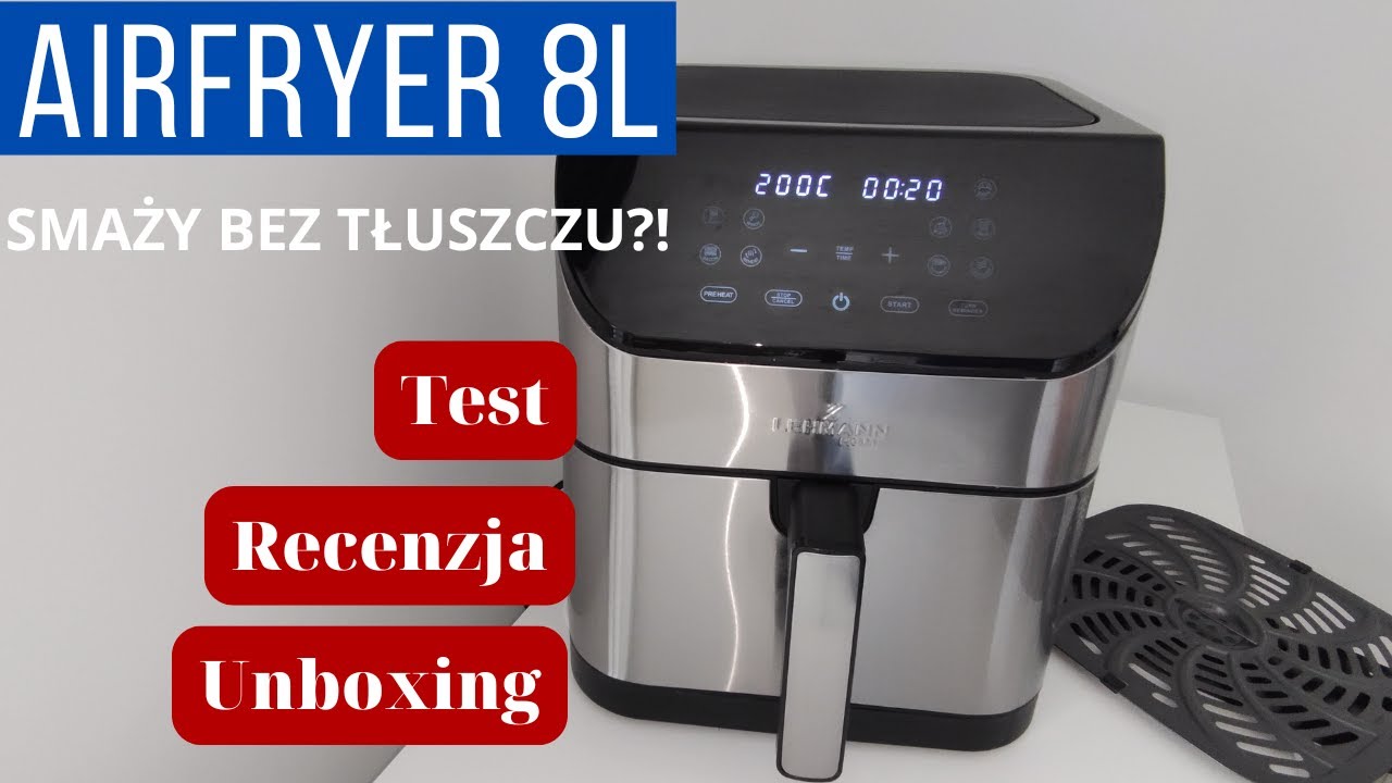 🍟 AIR FRYER LEHMANN Home 8L, 1800W – Test Frytek 🥔, Recenzja i Unboxing | Frytkownica Beztłuszczowa