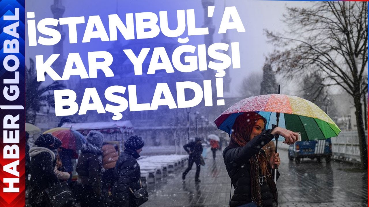 İstanbul'da Kar Yağışı Başladı!