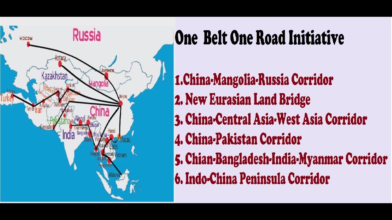 OBOR (One Belt One Road), OBOR Map, China Belt and Road Project, China Silk Road Map