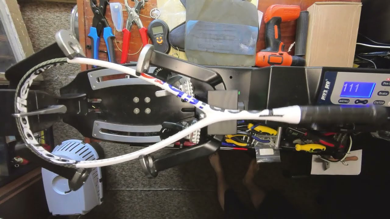 Stringing Tecnifibre Carboflex X Top Squash Racket