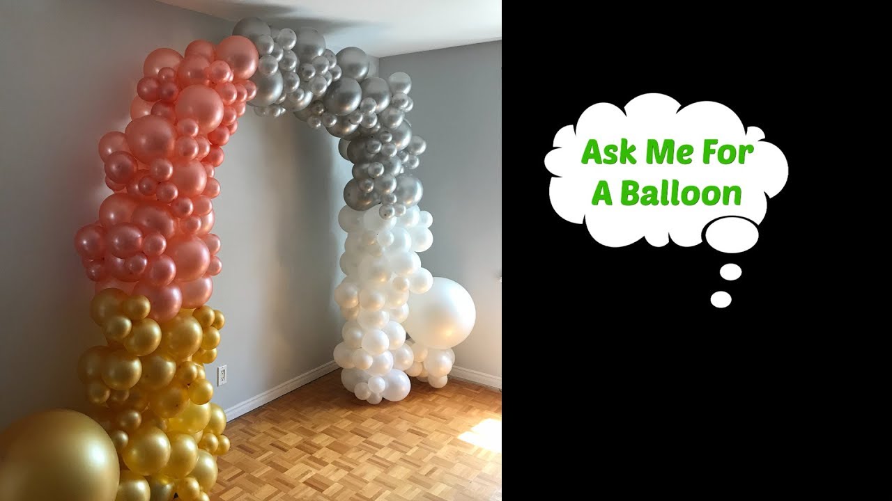 Hula Hoop Balloon Arch Tutorial