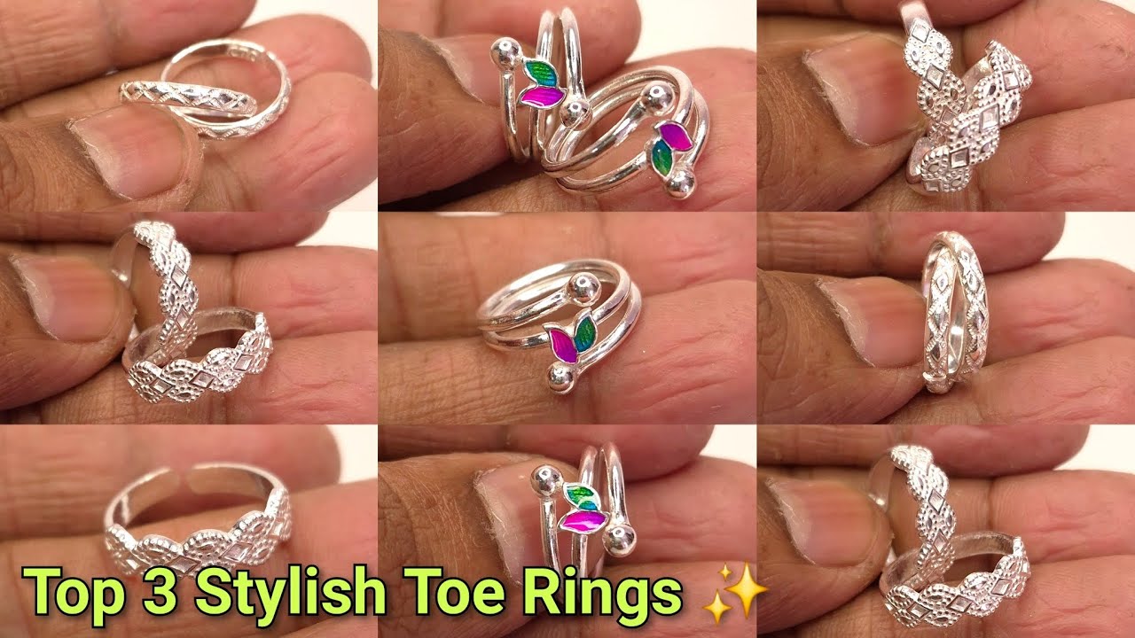 3 Most Beautiful Silver Toe Rings | New Toe Ring Designs 2025