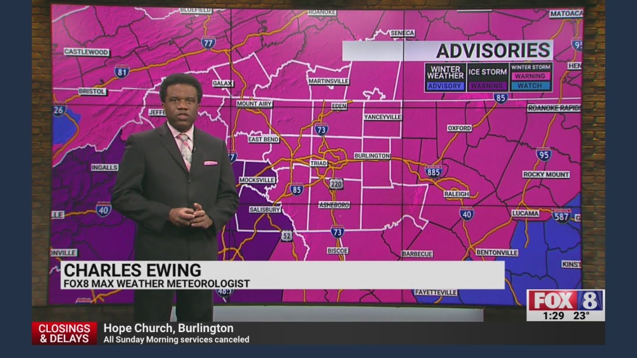 FOX8 Meteorologist Charles Ewing shares the latest on the 'significant winter storm' in Triad