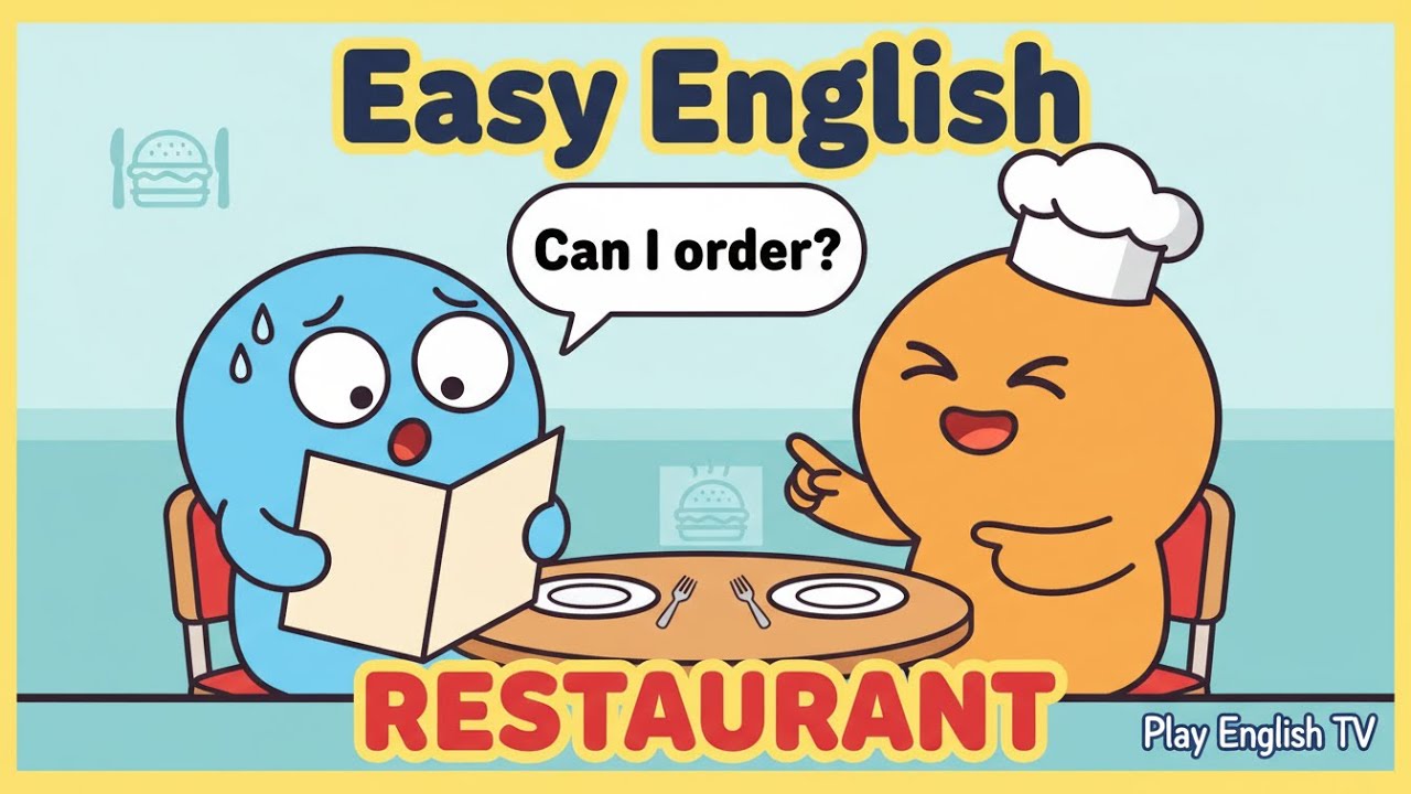 Easy English Conversation at a Restaurant | Order Food with Confidence | Play English TV