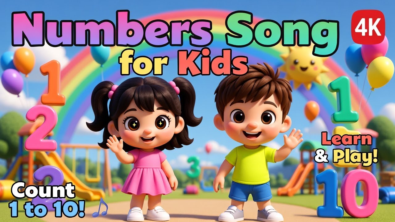 Numbers Song for Kids 1 to 10 | Learn to Count & Dance! 🔢✨ Nursery Rhymes
