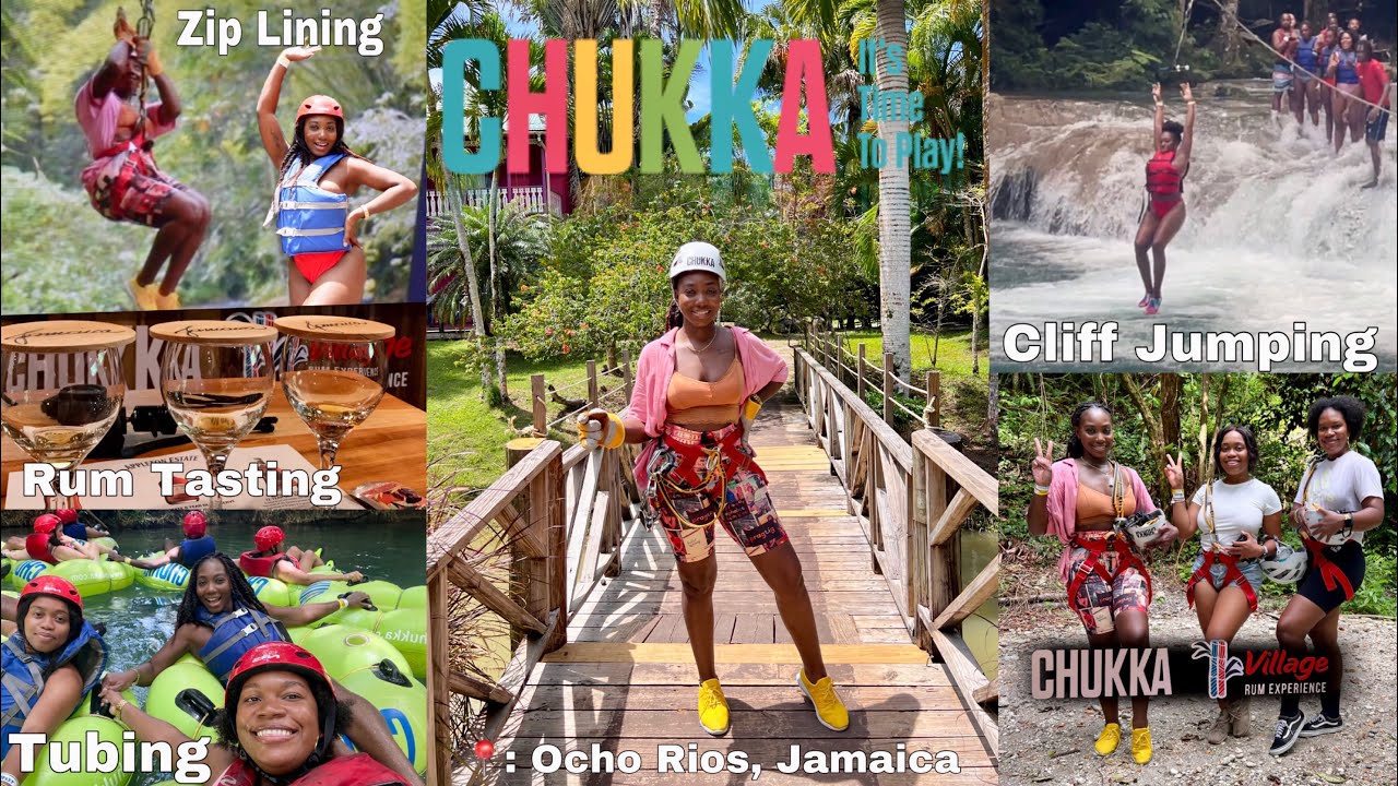 CHUKKA COVE OCHO RIOS! Zip Line, Cliff Jumping, Tubing, Rum Tasting & More  | Jodi The Island Girl