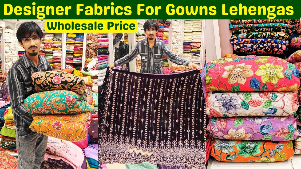 Fabric Shopping At Marwa Fabrics Designer Dresses Ideas Wedding Spcl Bridal Fabrics Wholesale Prices