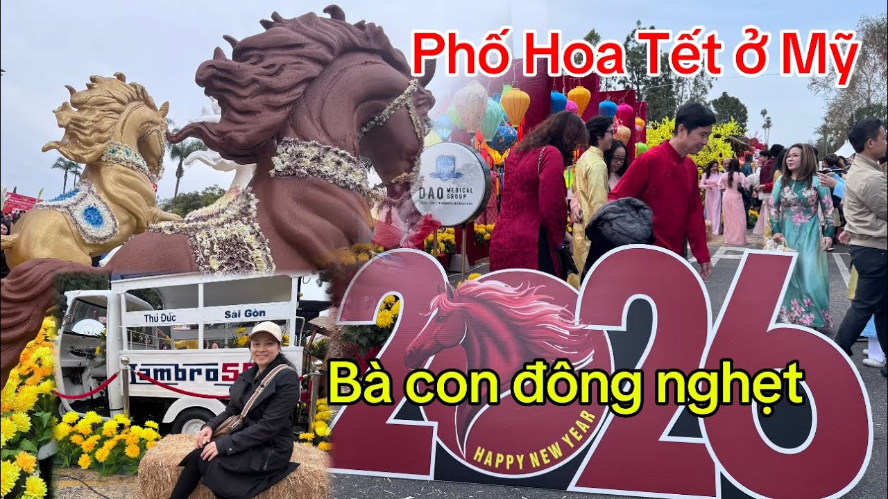 Tết xa quê, phố Hoa Xuân ở Mỹ có giống như ở Việt Nam. 