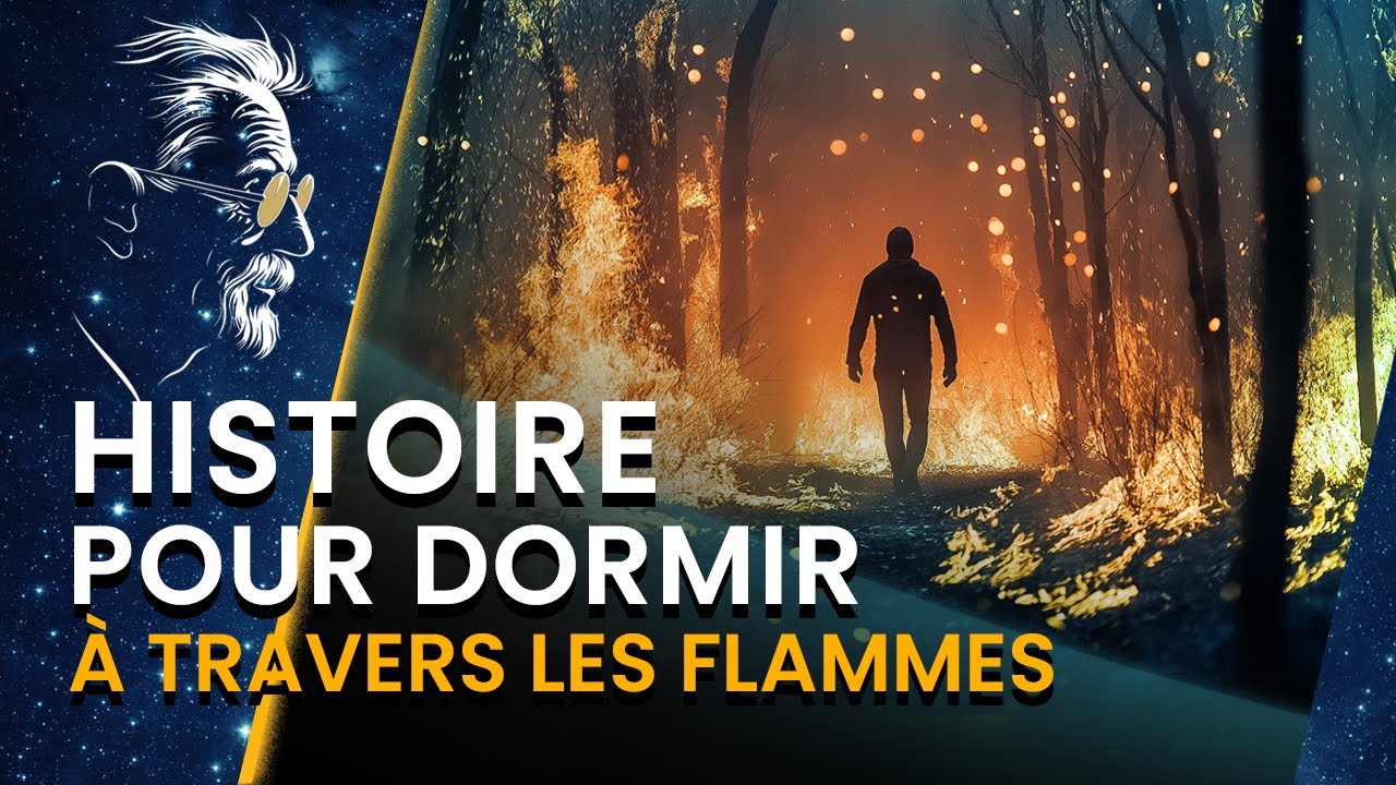 Histoire Aventure fantastique pour dormir - Adultes |  A travers les flammes | 50mn | Voix homme