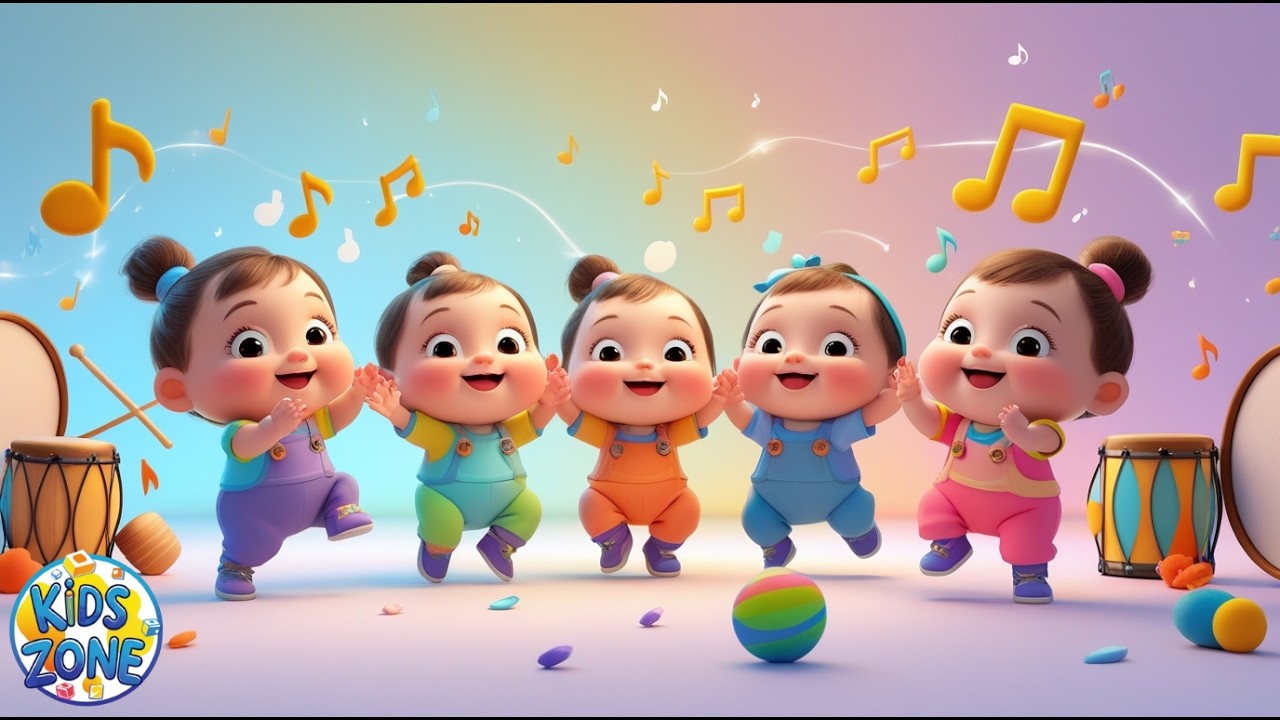 Dudi Dudi Dam Dam  Funny Kids Song | Cute Cartoon Dance Rhyme | Baby Songs #kidszone #animatedrhymes
