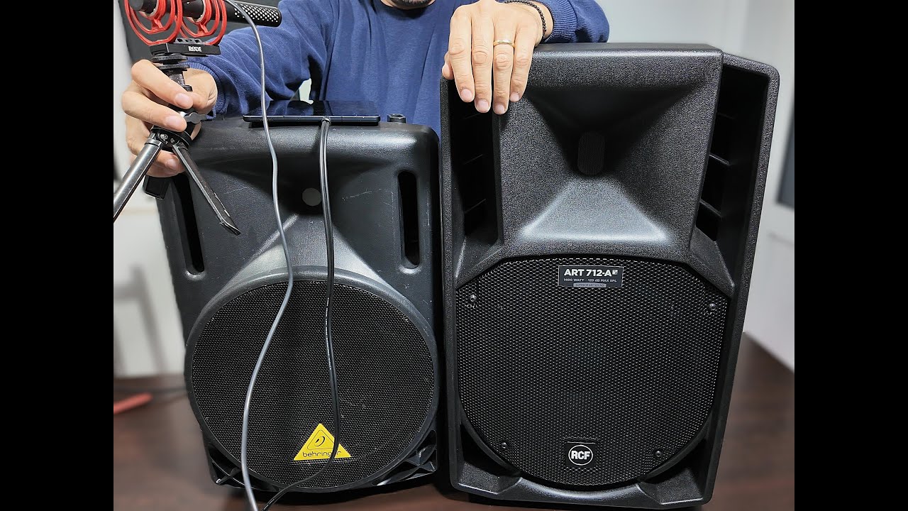 Rcf 712 mk4 A and Behringer Eurolive 212.