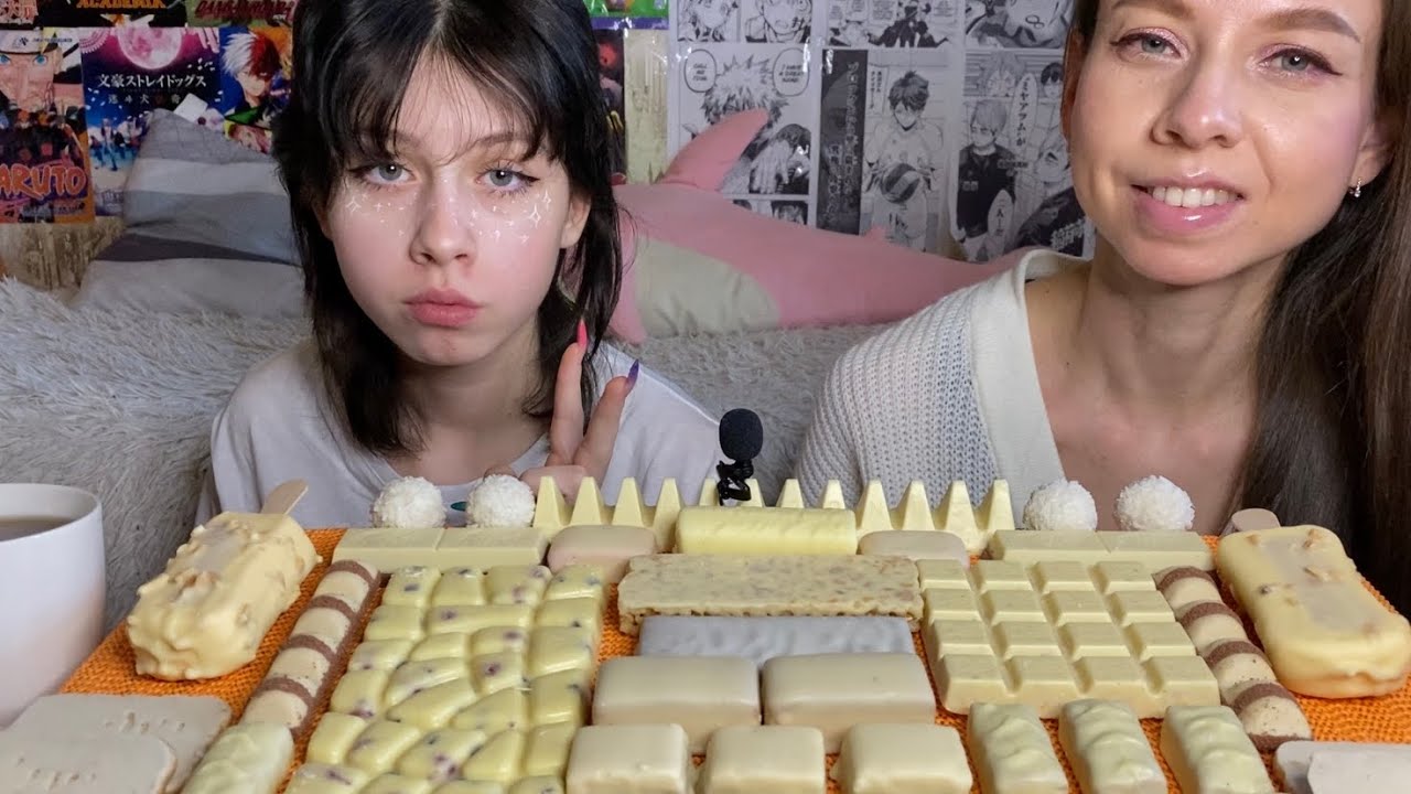 СЛАДКИЙ🍫МУКБАНГ/ БЕЛЫЙ ШОКОЛАД / МОРОЖЕНОЕ/ ПЕЧЕНЬЕ/ КОНФЕТЫ/ Отвечаем на вопросы/ SWEETS MUKBANG