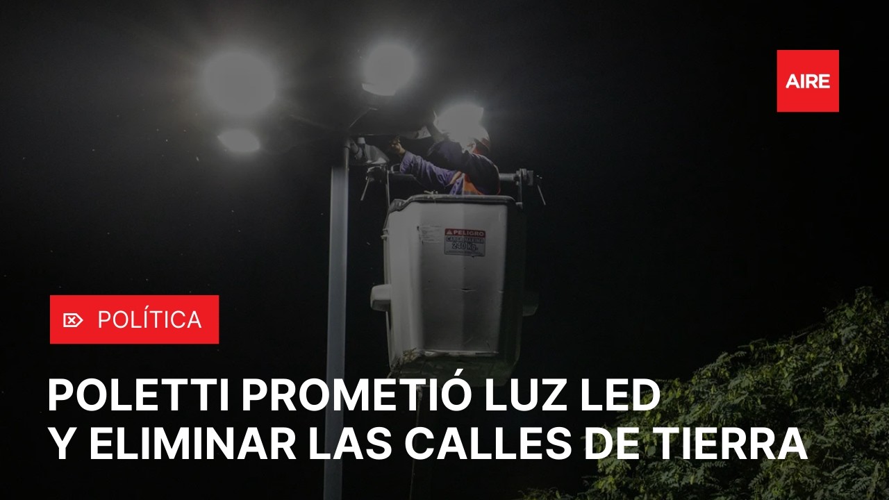JUAN PABLO POLETTI anunció luz LED, fin de calles de tierra y obras clave en SANTA FE 💡🛣️