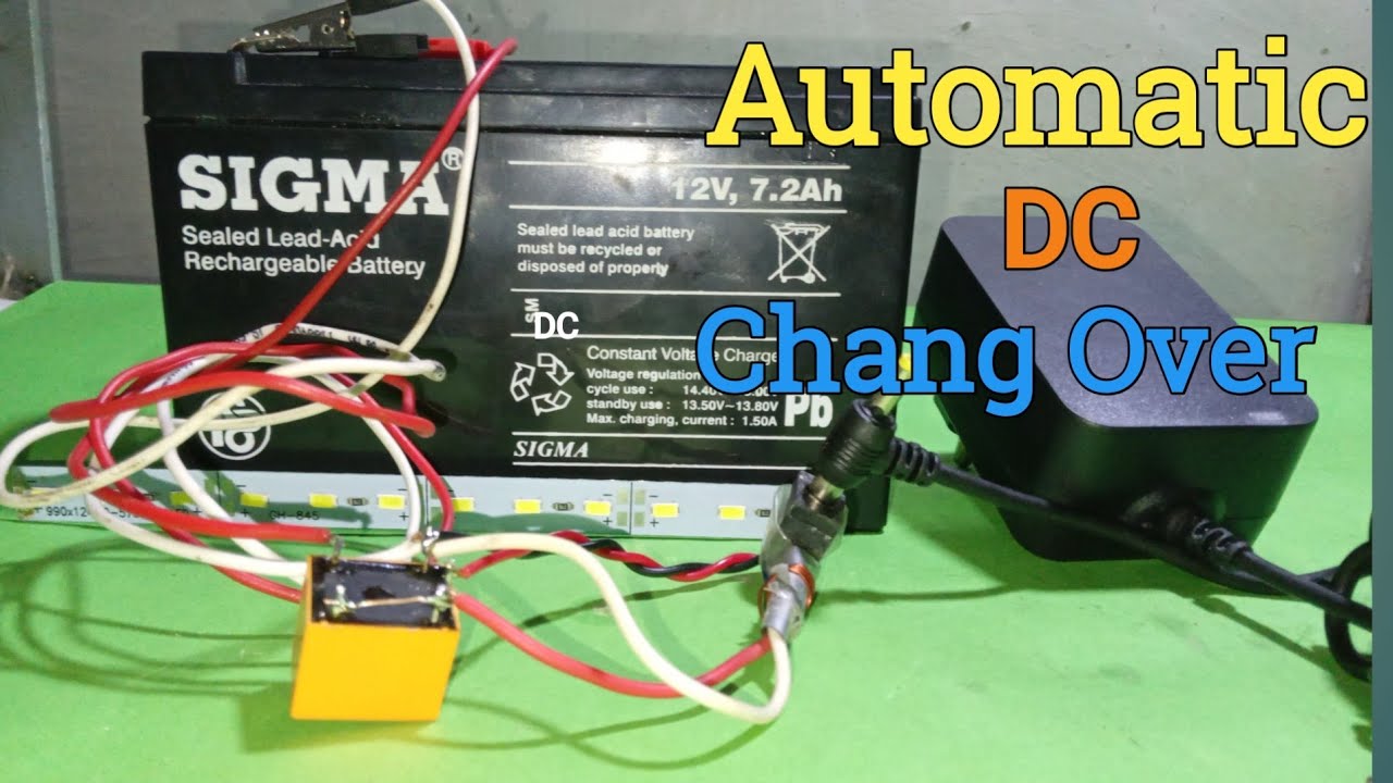 Automatic changeover DC switch  Home made | Use Relly