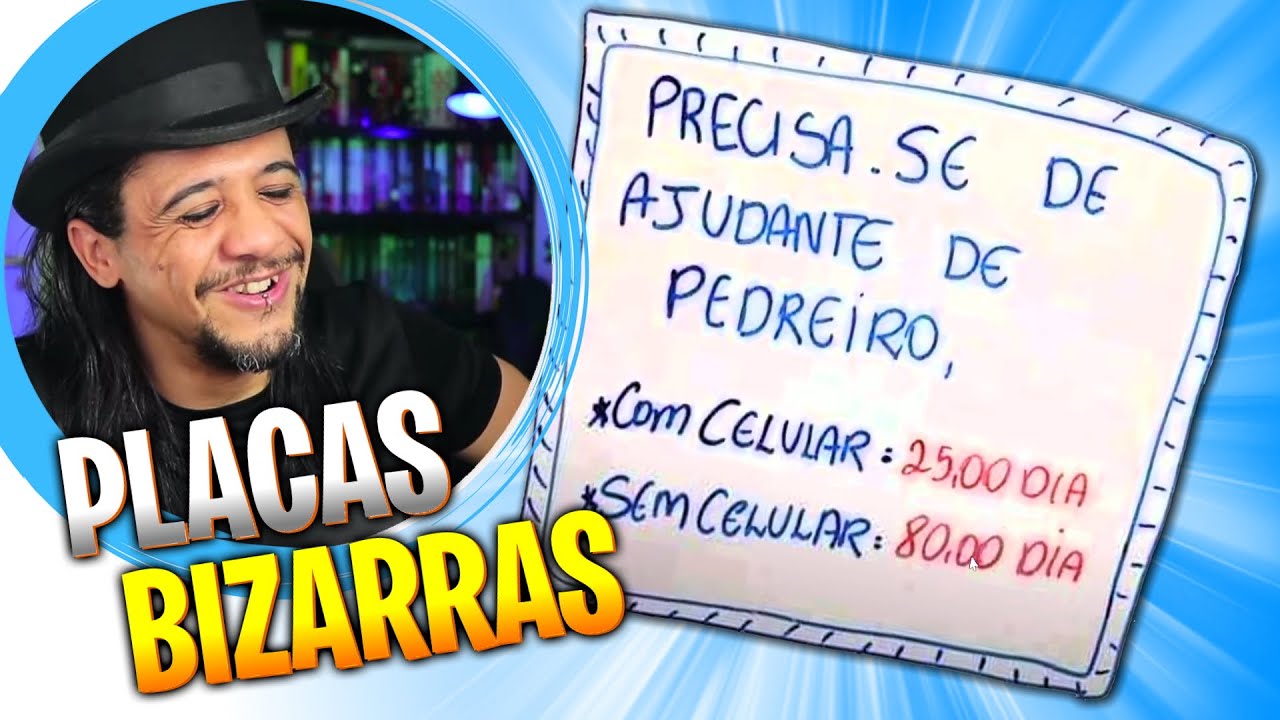 PLACA BIZARRAS - SE TEM PLACA TEM HIST&Oacute;RIA!