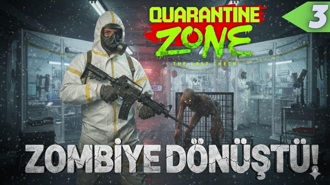 Karantinada Zombiye Döndü Kafese Koyup Besledik !| Quarantine Zone The Last Check Türkçe Bölüm 3