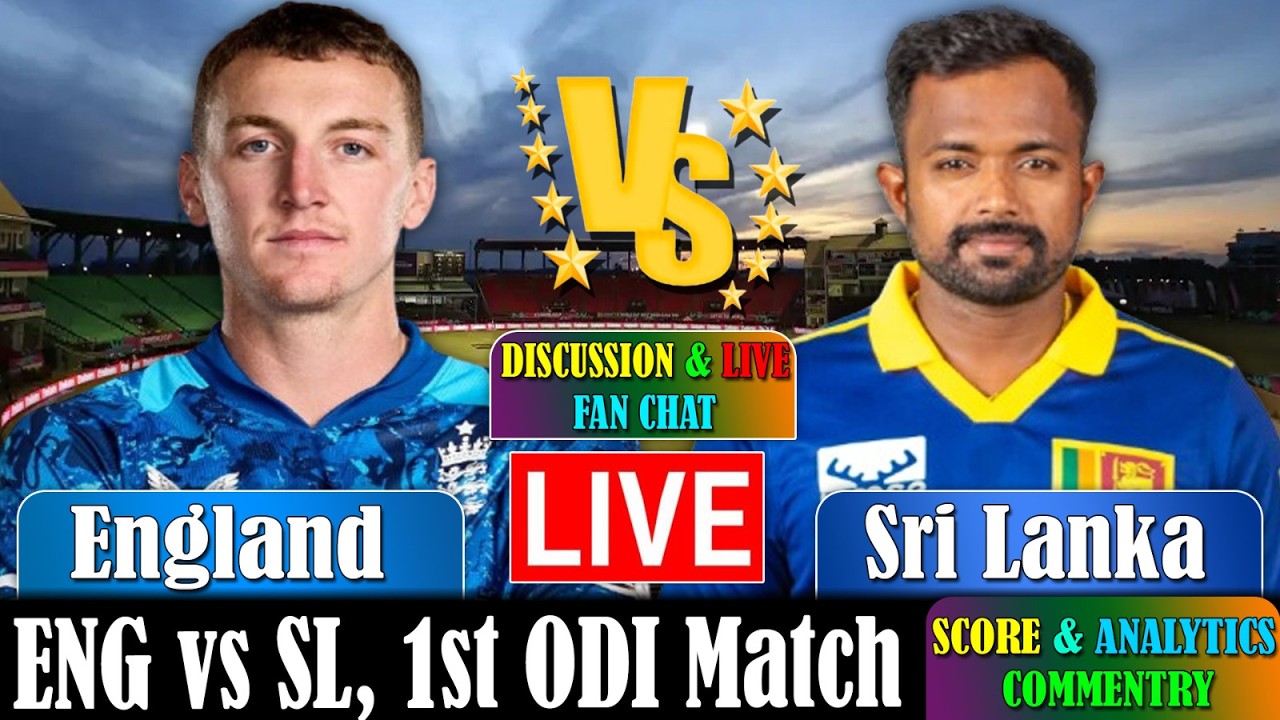 Sri Lanka vs England Score 1st ODI Commentary & Analytics | SL vs ENG Score 2026 |