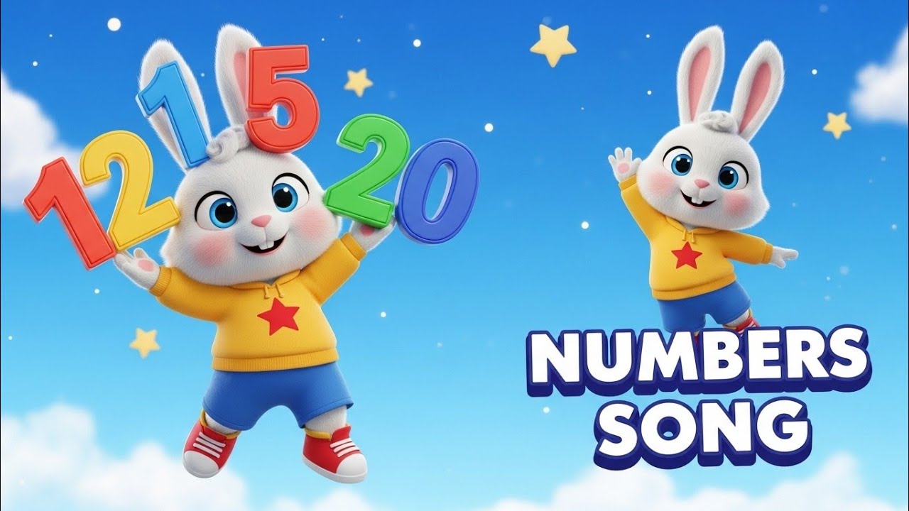 Jojo Bunny Counting Song 🐰🎶 | Learn Numbers 1 to 20 | Kids 3D Cartoon