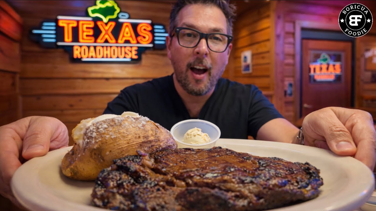 Fui a Texas Roadhouse por Primera Vez y el Steak me Voló La Cabeza! 🤯🔥 Florida | Puerto Rico