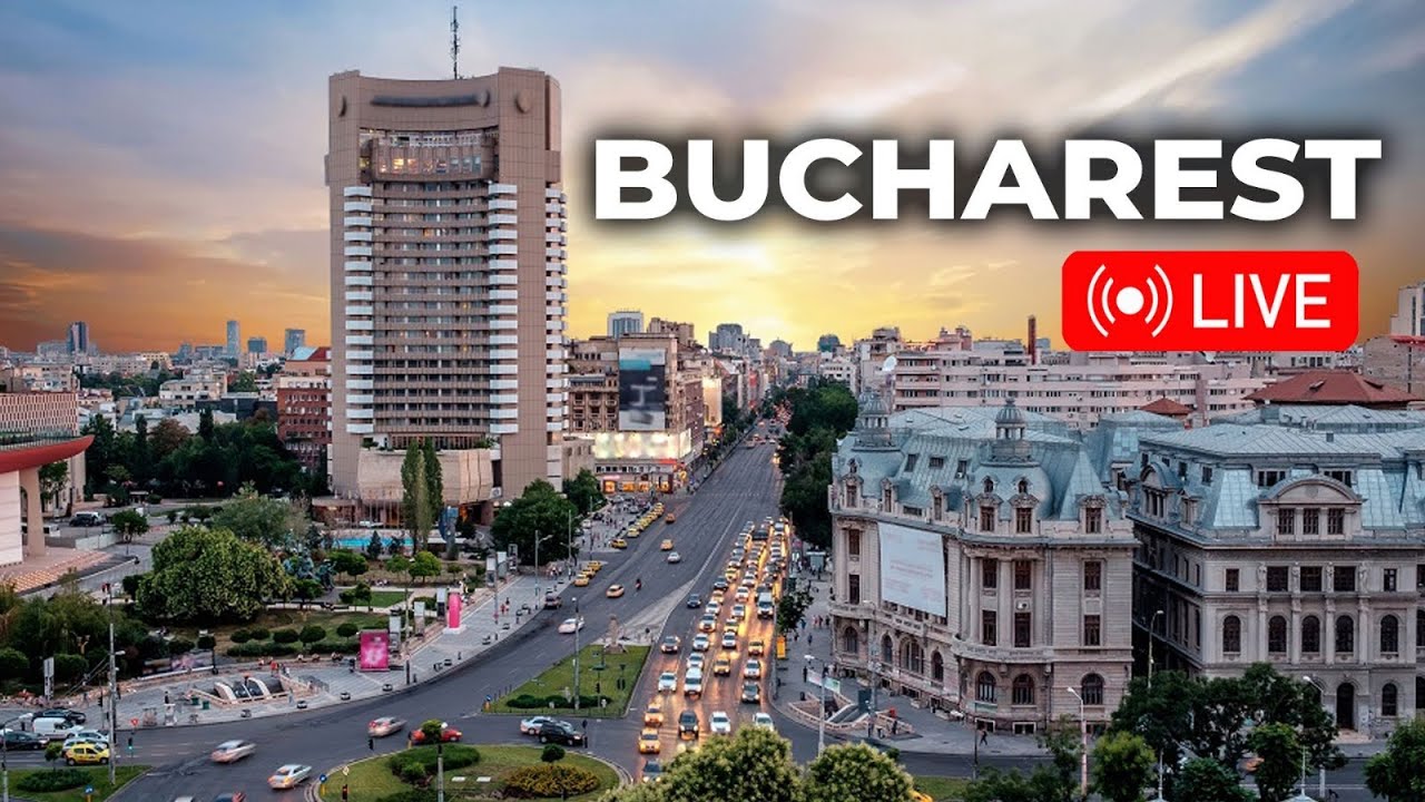🔴 LIVE Bucharest Walking Tour, Romania 🇷🇴 | June 2025 |