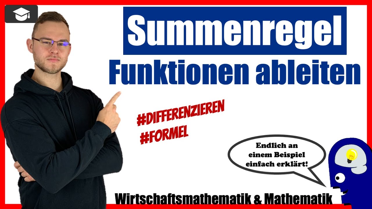 Ableiten Summenregel an vielen Beispielen einfach erklärt