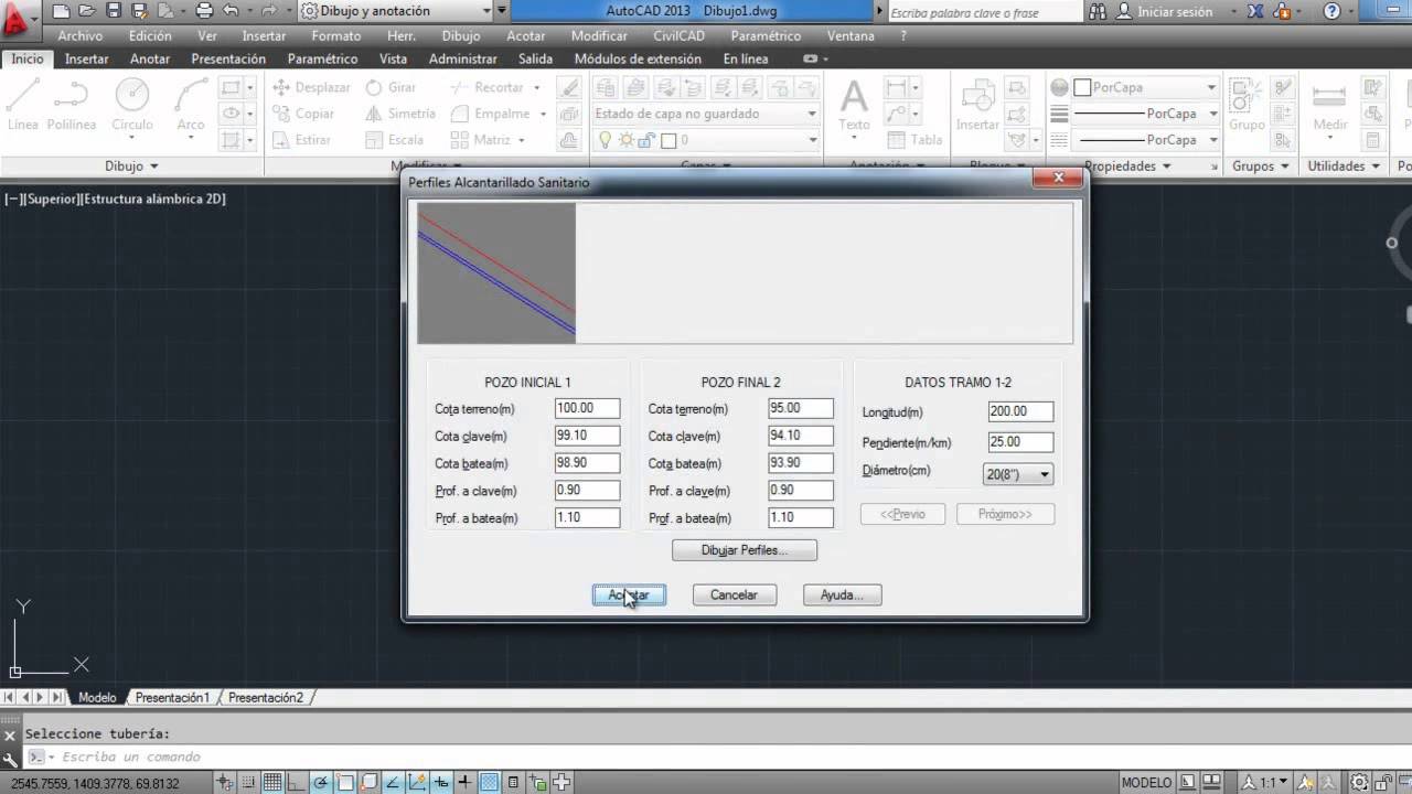 AUTOCAD-CIVILCAD-REDES DE ALCANTARILLADO