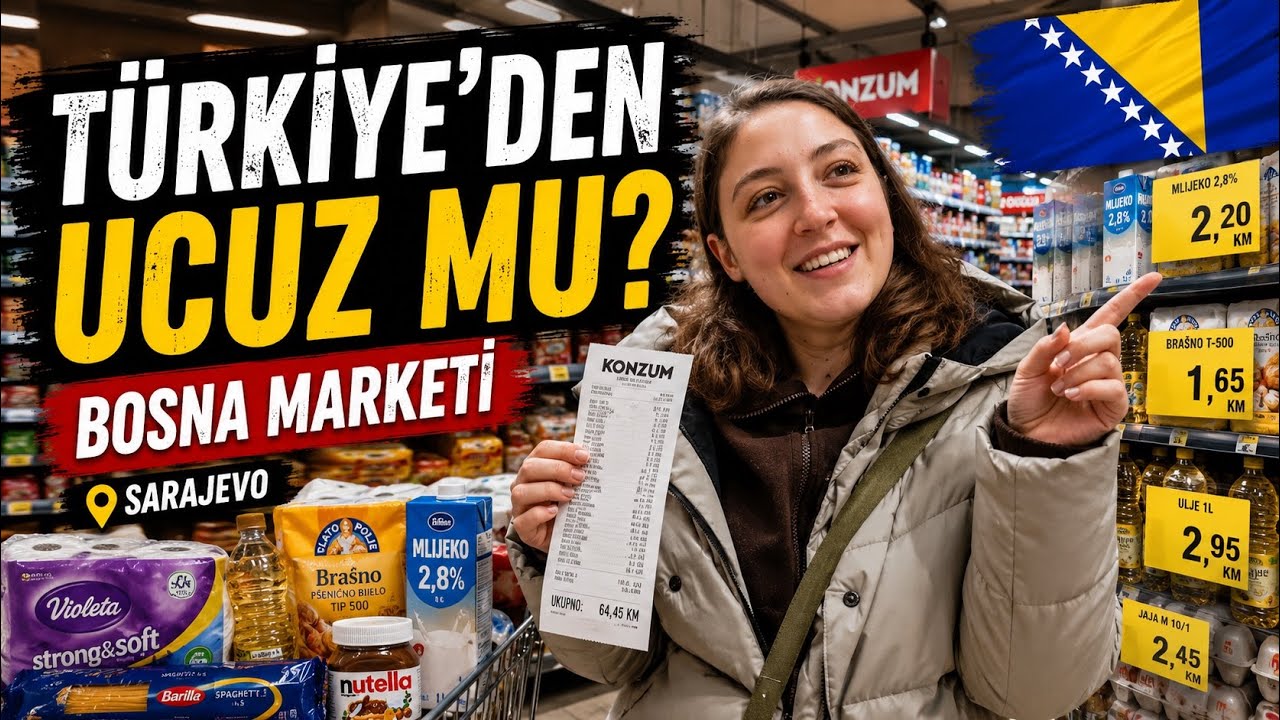 Saraybosna Market Fiyatları 2025 -  Türkiye'den Pahalı Ülke! - Bosna Hersek Market Fiyatları 2025