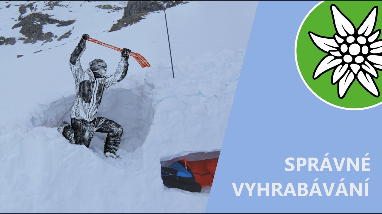 Bezpečně na horách - Skialpy - Správné vyhrabávání zasypaného - CZ titulky