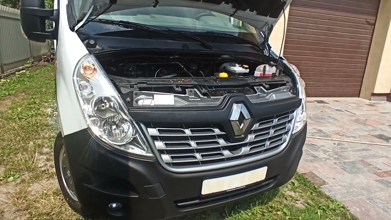 Снятие переднего бампера на Renault Master III