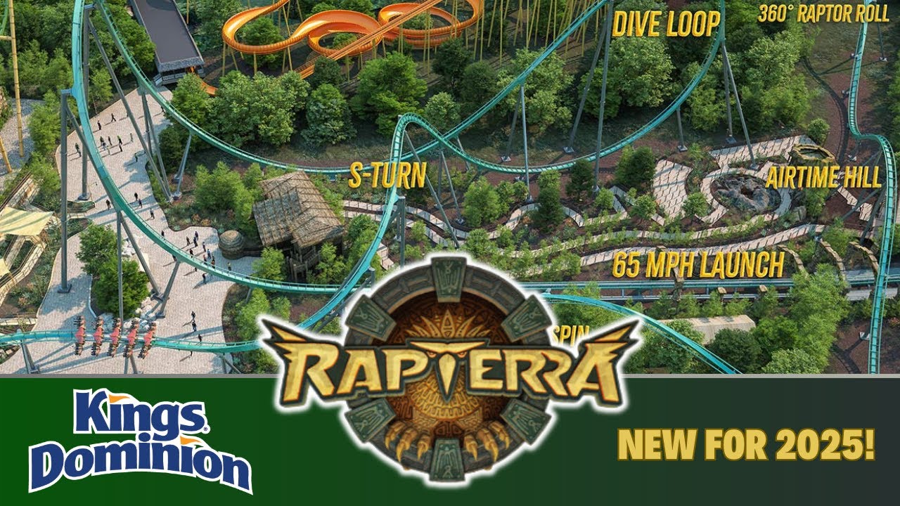 Rapterra - New For 2025 At Kings Dominion! Official POV / Animation