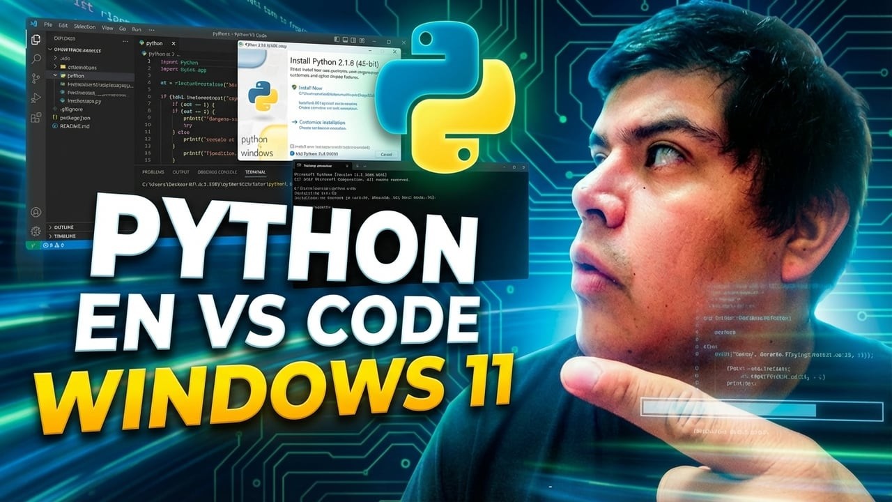 como INSTALAR PYTHON en visual studio code WINDOWS 11 👍