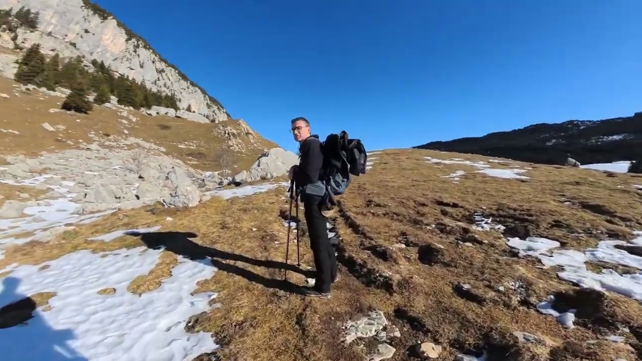 Chamois et Mont Blanc depuis l’Alpette 