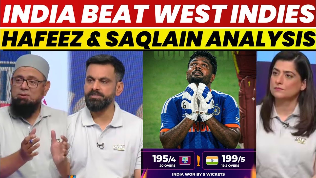 India Beat West Indies Analysis By Hafeez And Saqlain | Sanju Samson | Hafeez | Saqlain Mushtaq