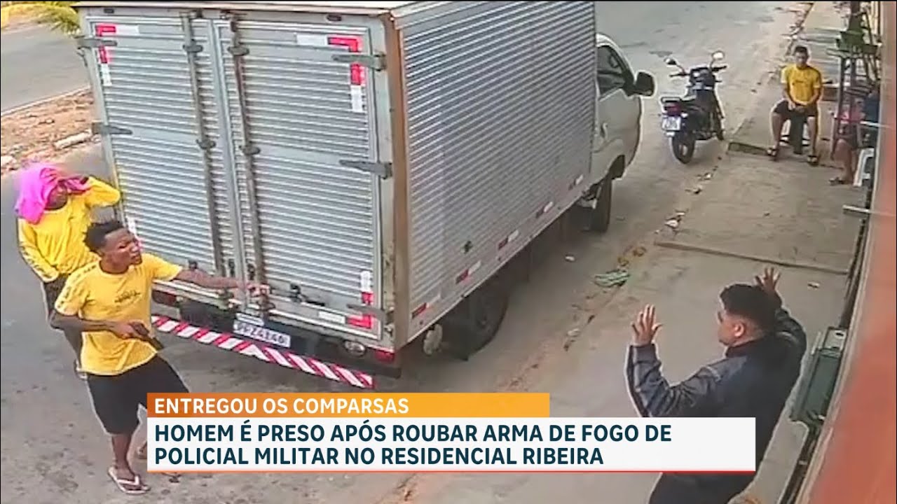 Suspeito &eacute; preso ap&oacute;s roubar arma de fogo de PM no Residencial Ribeira