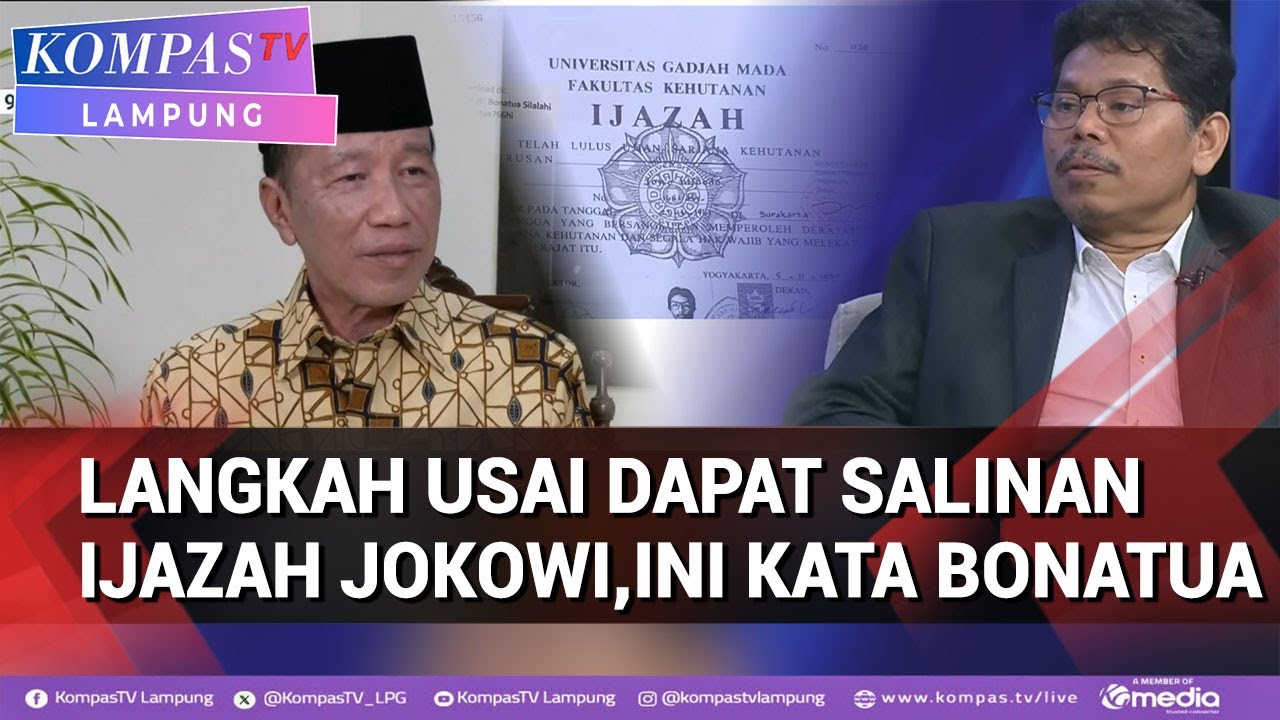 Langkah Usai Dapat Salinan Ijazah Jokowi Tanpa Sensor, ini Kata Bonatua