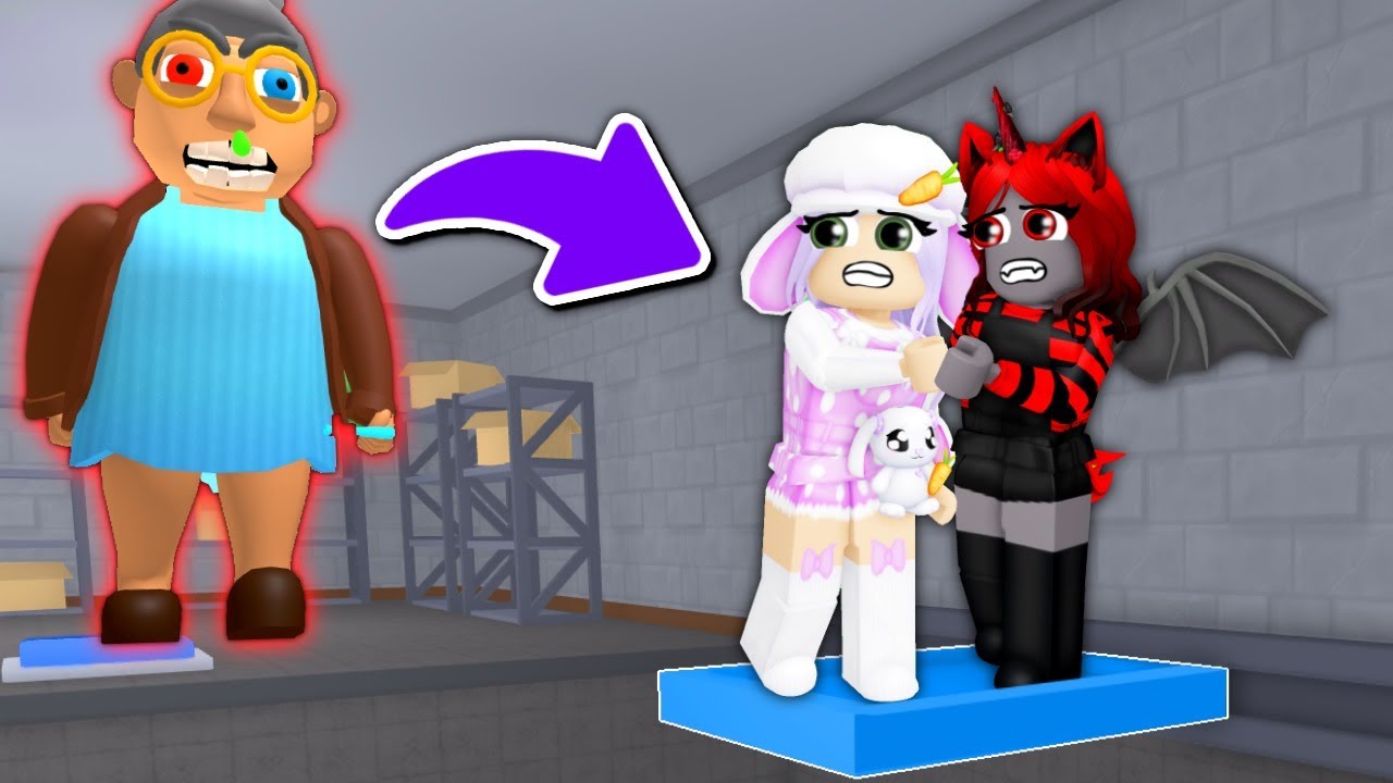 TEAM Escape GRANDMA вместе с Moody! (Roblox)