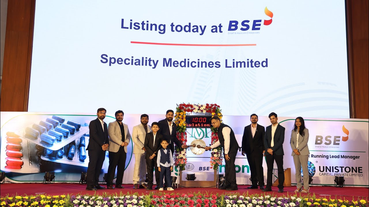 Highlights of Listing Ceremony of Speciality Medicines Limited at BSE 