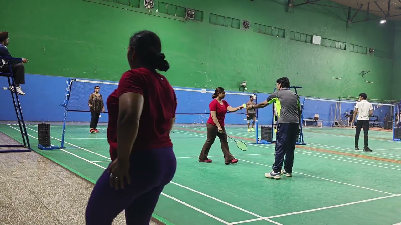 Winning game by Jerlin John &Beena Saji🏸