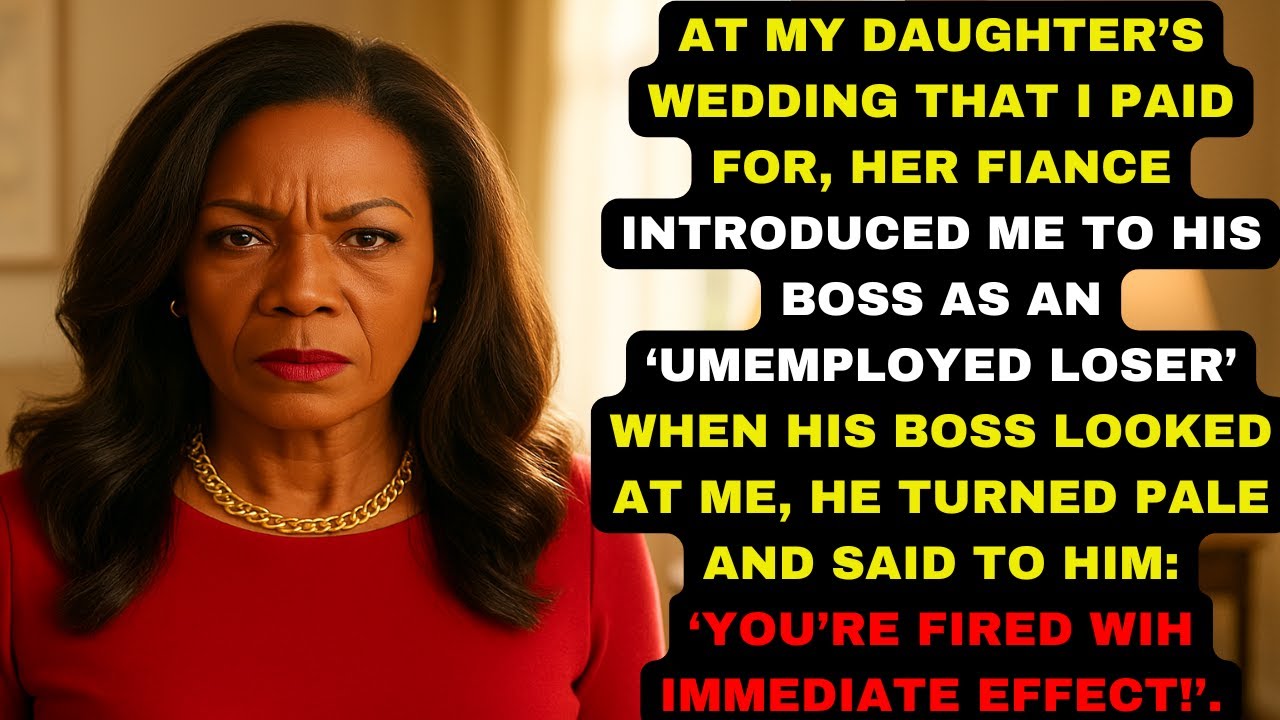 At My Daughter’s Wedding, Her Fiancé Introduced Me To His Boss As “Unemployed Loser”....