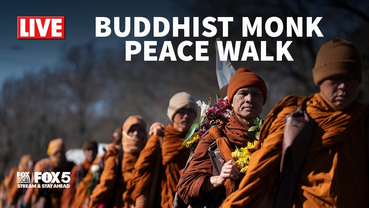 LIVE: Buddhist monks' 'Walk for Peace' in Fredericksburg, Virginia | FOX 5 DC
