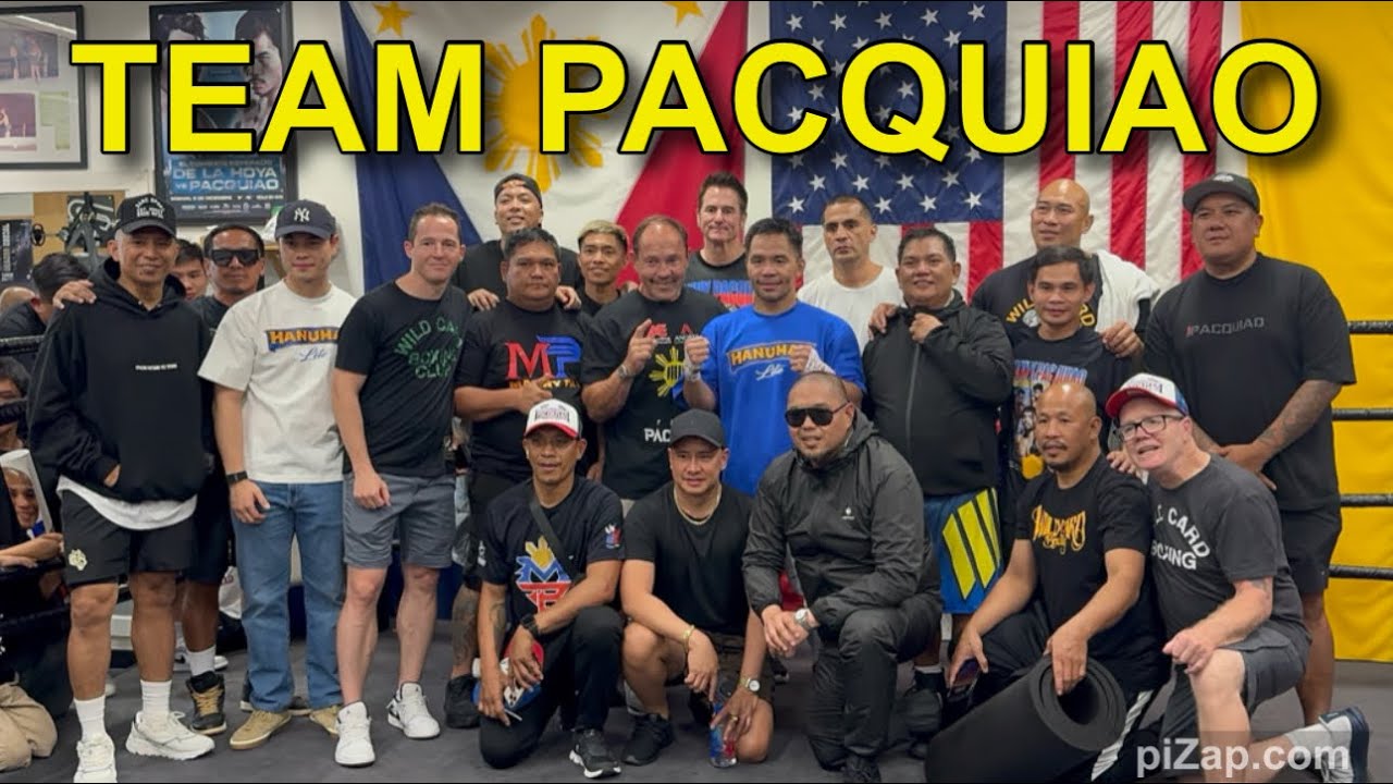 Manny Pacquiao binisita ng Family Bong Revilla last two days training in LA 07/12/25