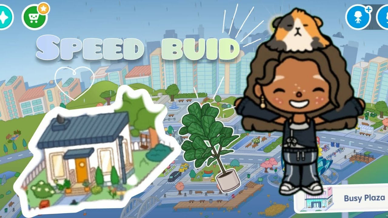 Speed build free house #tocaboca #aesthetic #tocalifeworld #tocagamer #tocabuilds 
