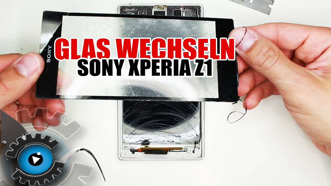 Sony Xperia Z1 Glas Digitizer Wechseln Tauschen Reparieren [Deutsch/German]