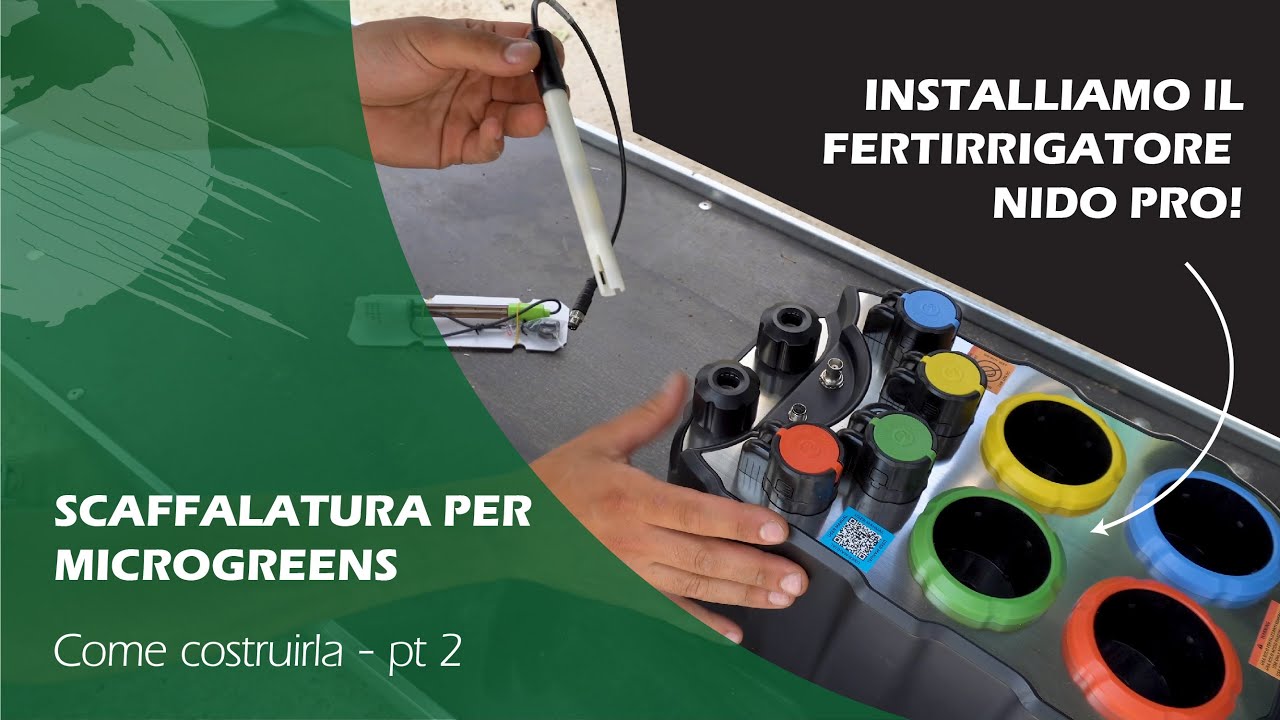 IDROPONICA NIDO PRO V2: scaffalatura per coltivazione microgreens -parte 2