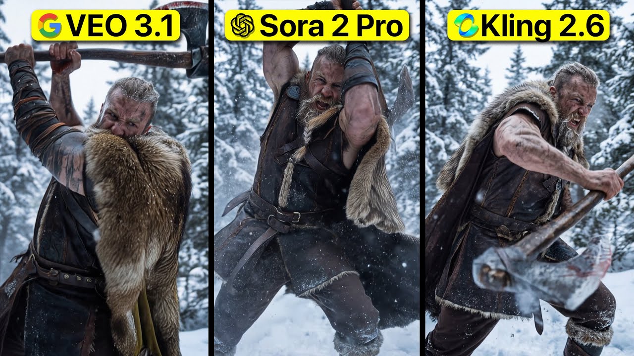 NEW AI Video Generator Kling 2.6 DESTROYS Veo 3.1 & Sora 2? Full Comparison