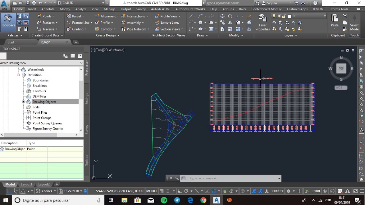 Autocad Civil - Criando Perfil rápido é fácil