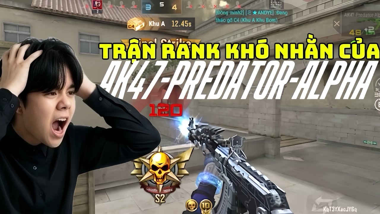 ANDY - CROSSFIRE LEGENDS | AK47-PREDATOR-ALPHA | Trận Rank Rượt Đuổi,Đồng Đội Bóp Team