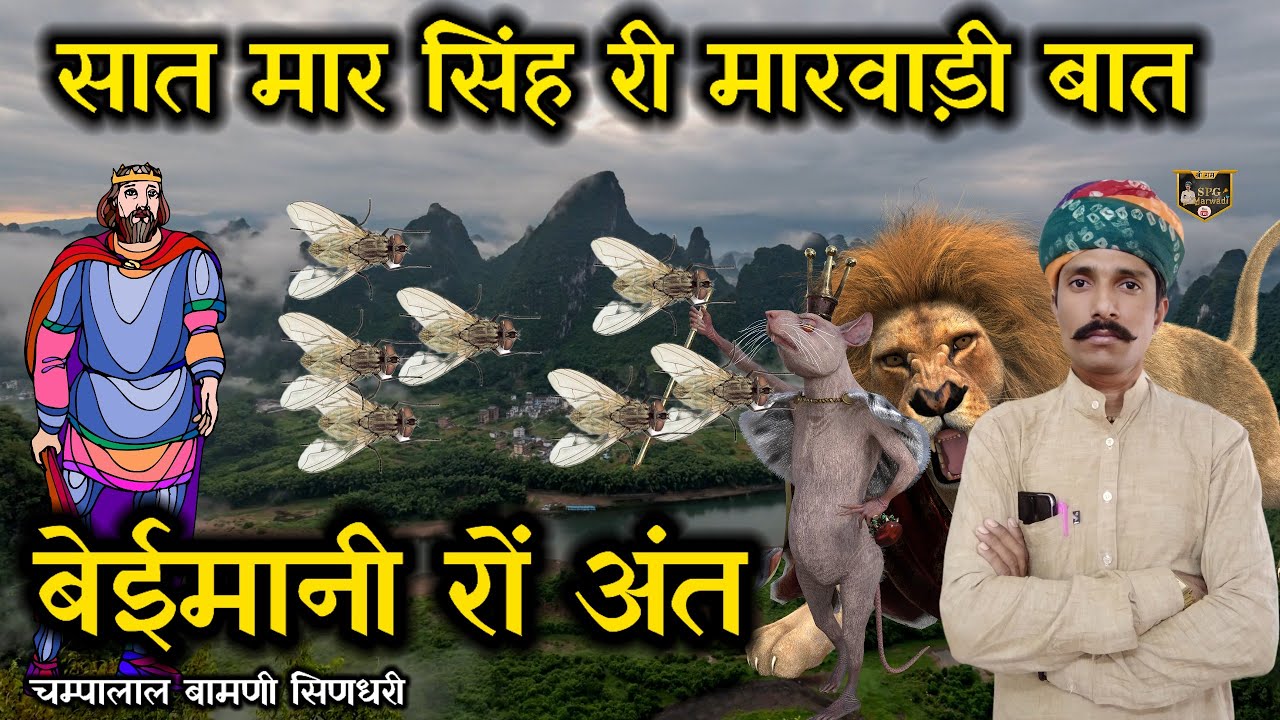 🛑 बेईमानी का अंत मारवाड़ी बात !! सात मार सिंह री मारवाड़ी बात  !! @Champalal_prajapat