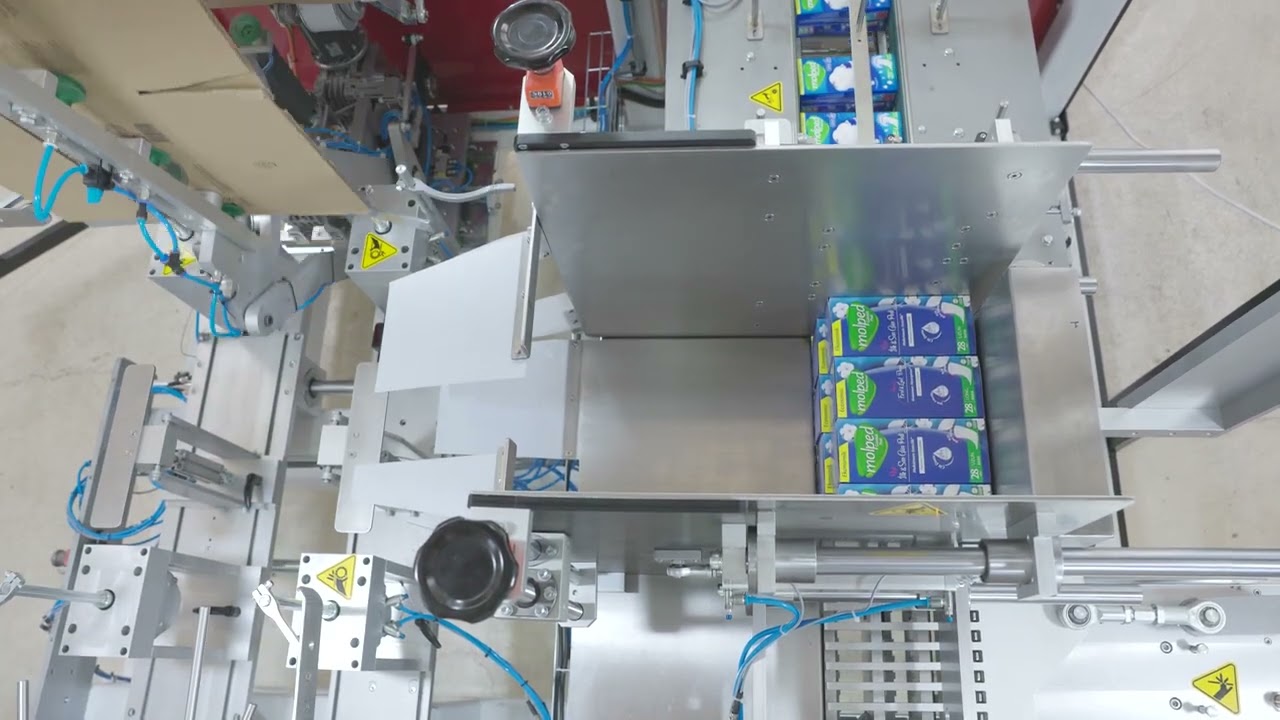 The Case Packer Side Load, Specifically Engineered For Sanitary Napkin Packaging