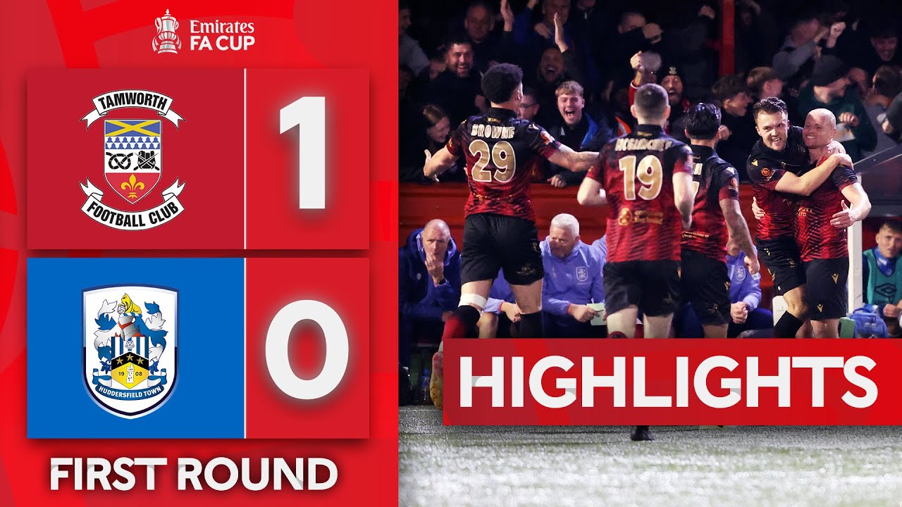 Tamworth Complete HUGE Cupset! | Tamworth 1-0 Huddersfield Town Highlights | Emirates FA Cup 2024-25